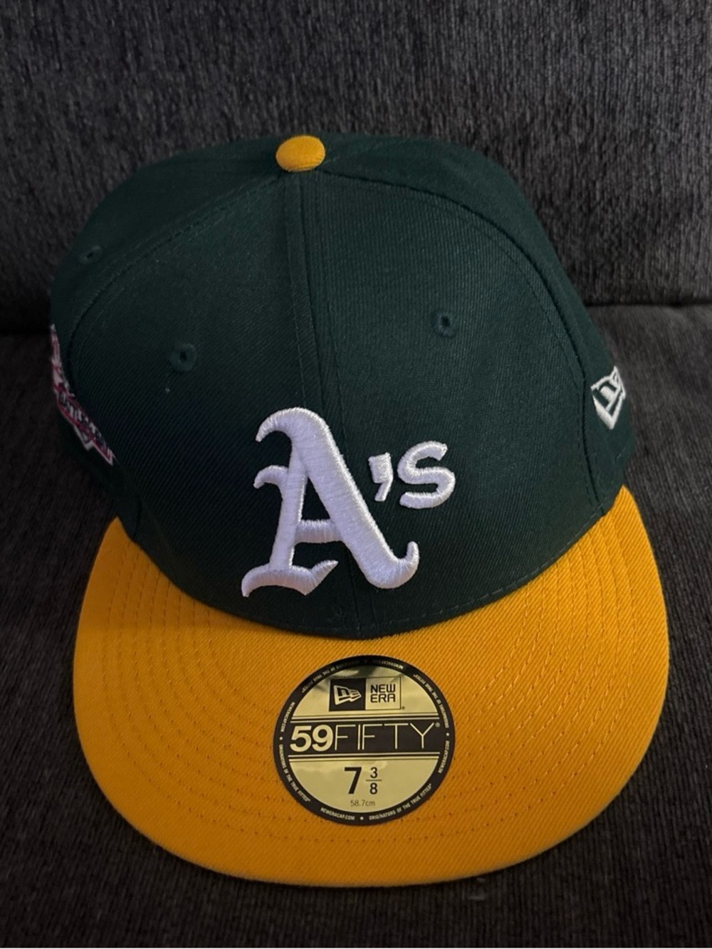 Rare MLB Oakland A’s New Era 59FIFTY Battle Of The Bay 1989 WS Patch 7 3/8 Cap